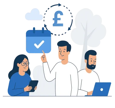 Ad-Hoc vs Monthly IT Support Plans – JZ Technologies Illustration comparing ad-hoc and monthly IT support plans with a business setting